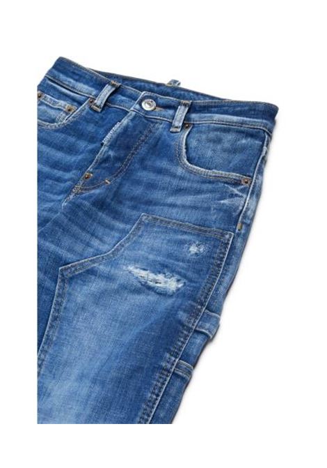 Jeans dritti a vita media DSQUARED2 JUNIOR | DQ2636 D0AAKDQ01